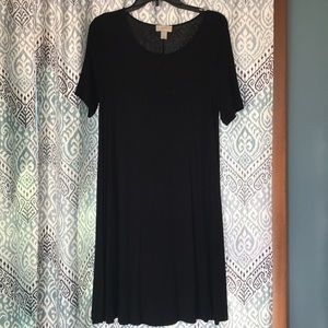 Black shift dress